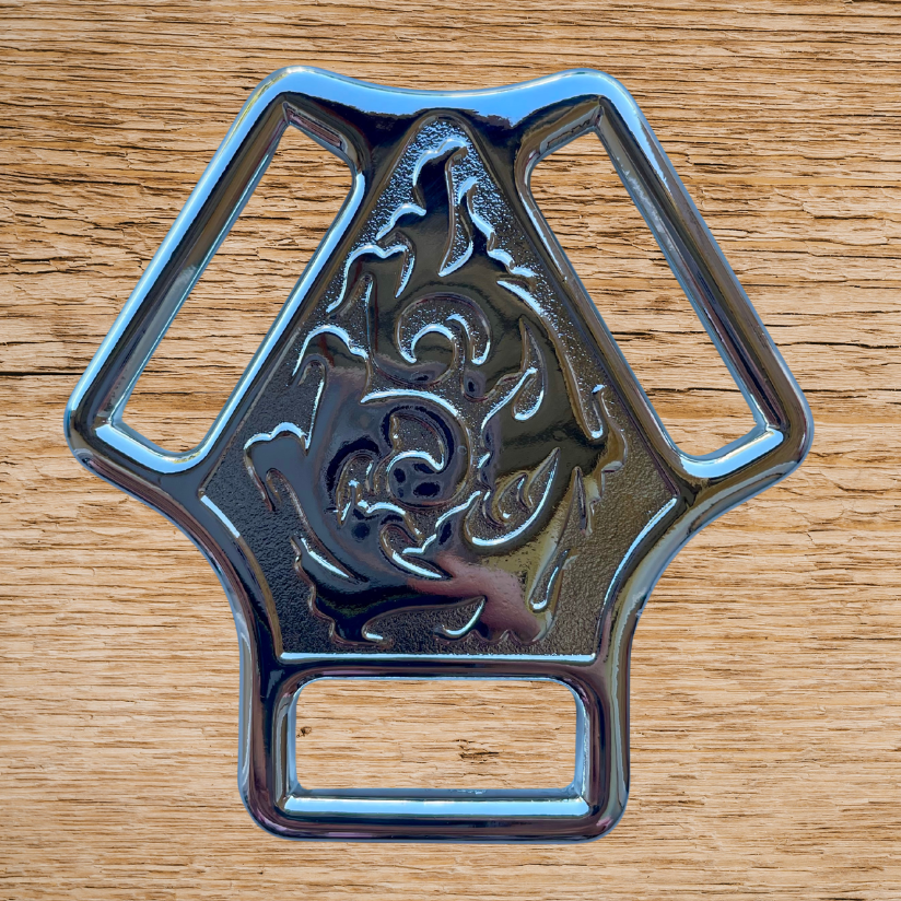 Silver 3 way Breastplate Centre Buckle