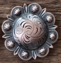 Antique Bronze Berry Concho 1.5"