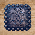 Antique Bronze Square Berry Concho 38mm 1.5"