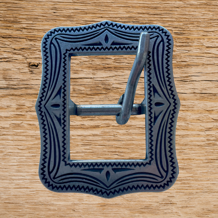 Antique Silver Cart Buckle 19mm