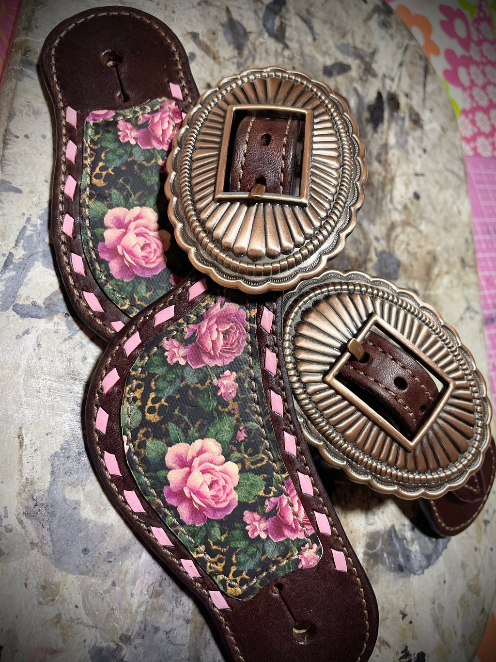 Floral spur straps