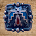 Bronze Thunderbird Concho 32mm