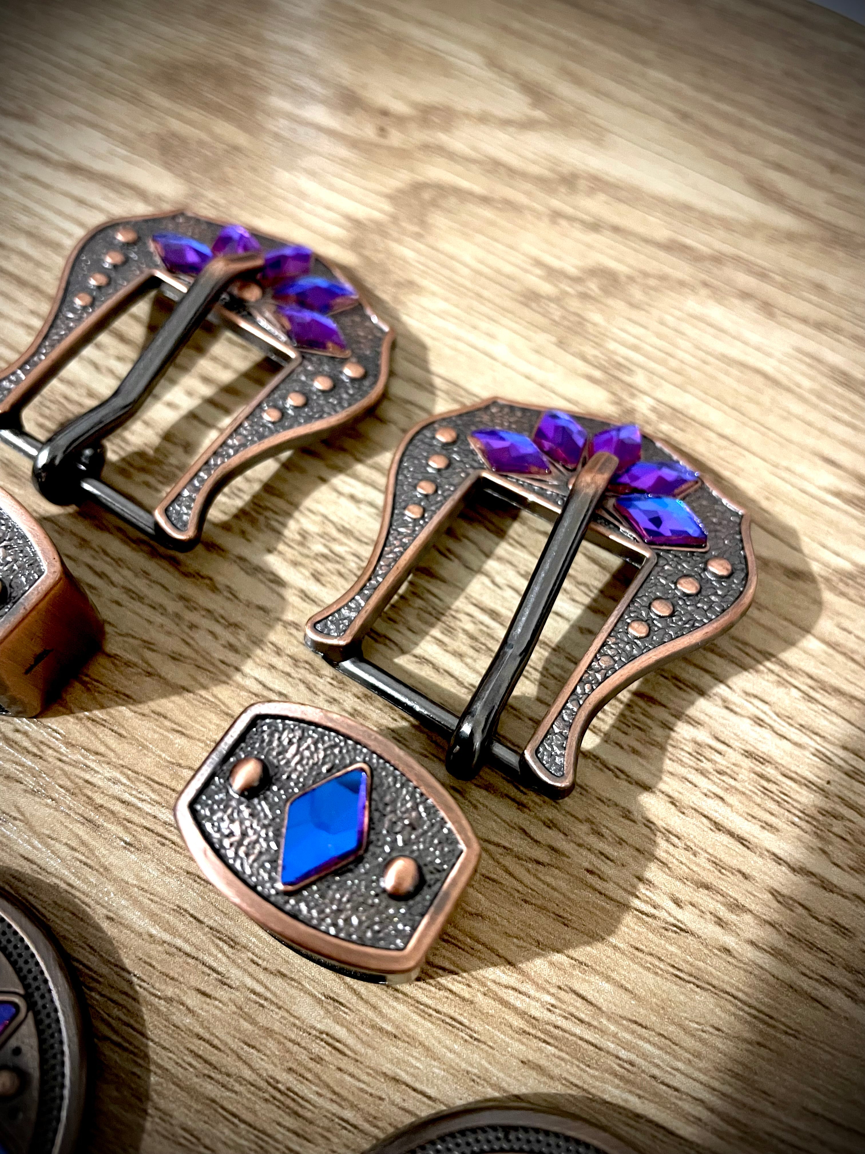 Blue/Purple Bridle Set